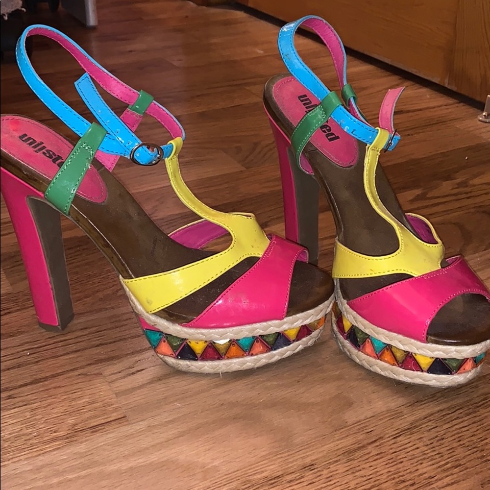 Colorful Platform sandals